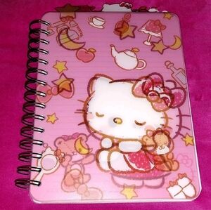 SANRIO HELLO KITTY Spiral Tabbed Notebook Journal Diary Sweet Dreams Be Kind 110
